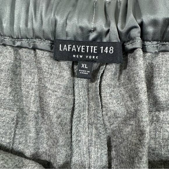 Lafayette 148 Fulston Glistening Pinstripe Trousers Wool Cashmere - Picture 6 of 9